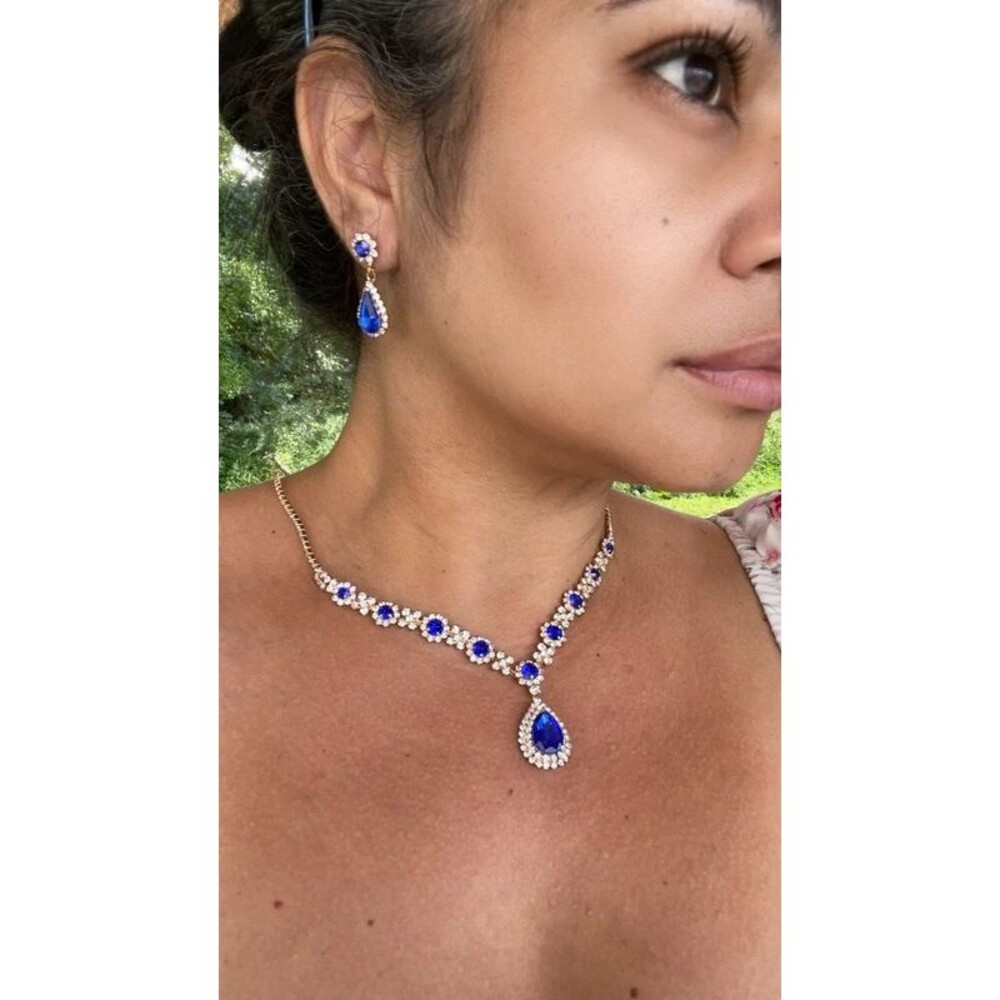 Blue Drop Jewelry set